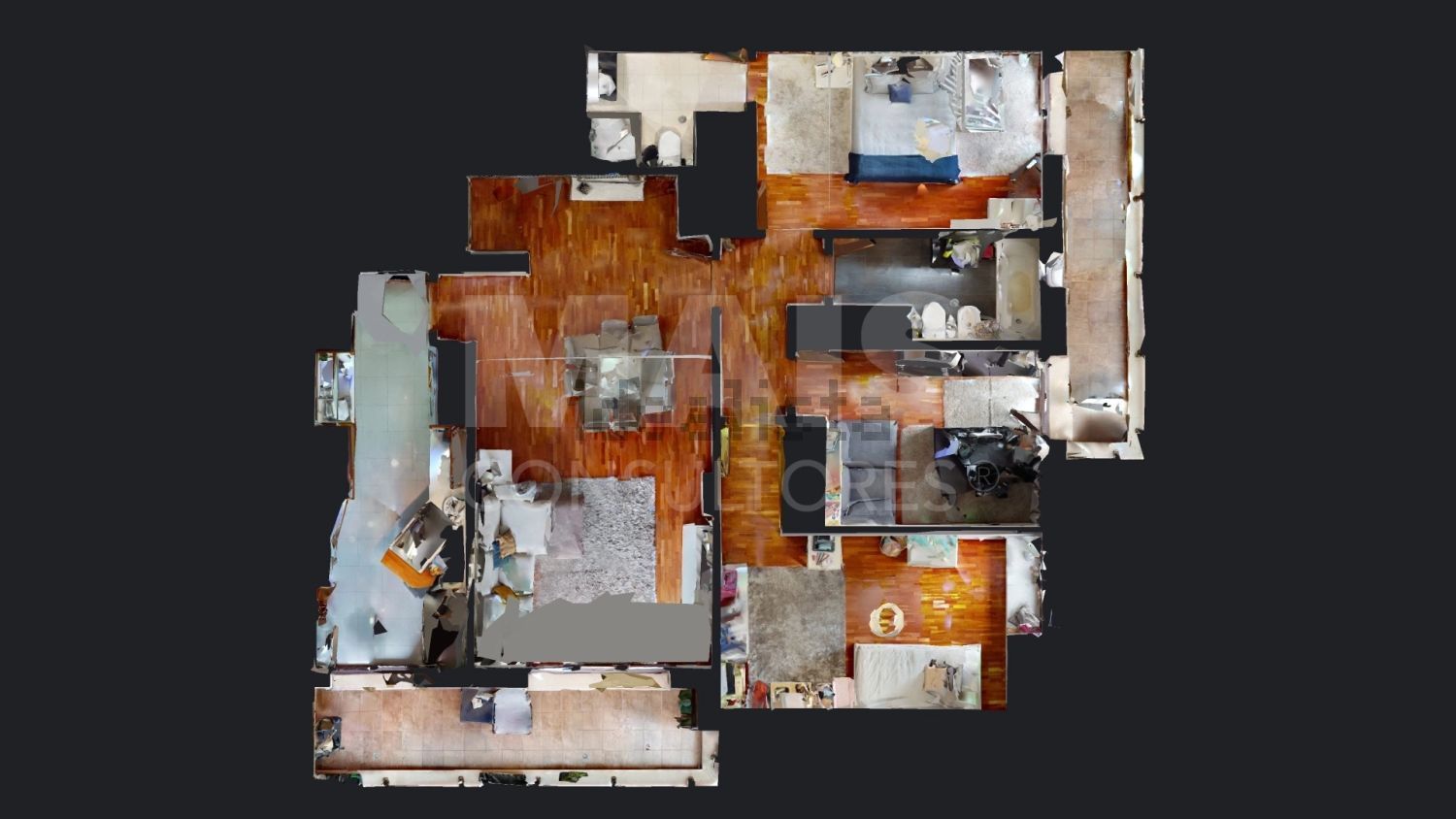 出租公寓 t3在Sacavém e Prior Velho - 平面图