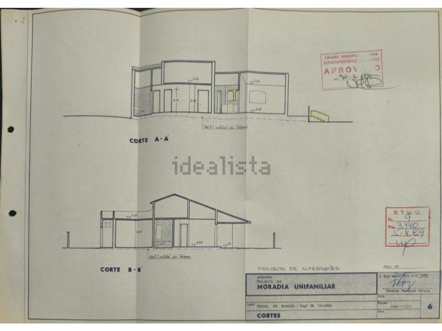 小楼房或独栋别墅出售在Rua dos Trovadores do Século XII - 平面图
