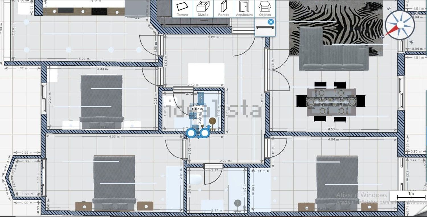 复式公寓出售在Rua Barbosa Du Bocage - 平面图