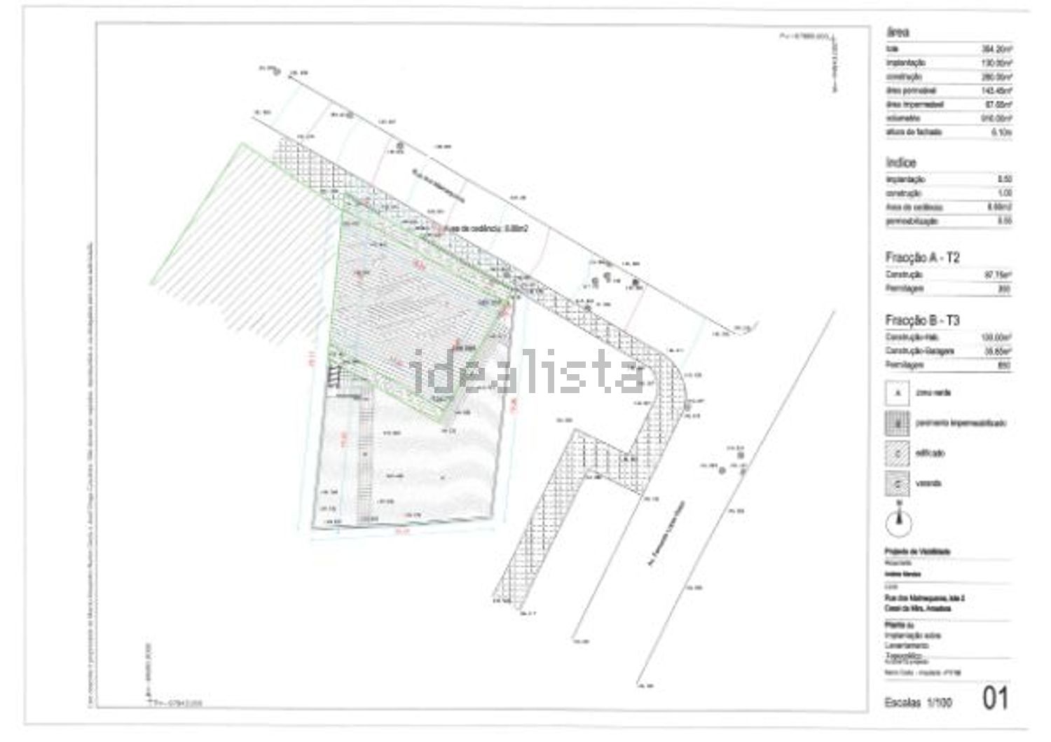 小楼房或独栋别墅出售在Rua dos Malmequeres, 2 - 平面图