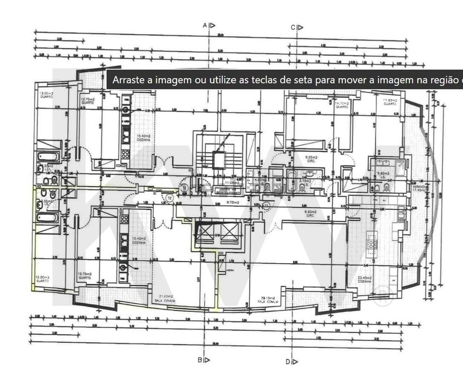 出租公寓 t2在Avenida Amália Rodrigues, 11 - 平面图