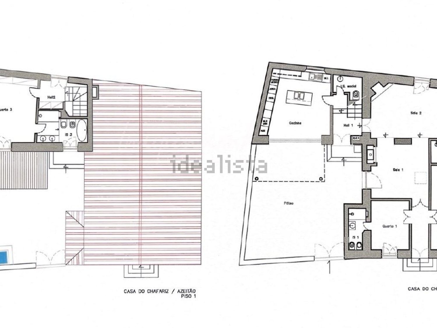 出租小楼房或独栋别墅在Rua Miguel Bombarda, 2 - 平面图