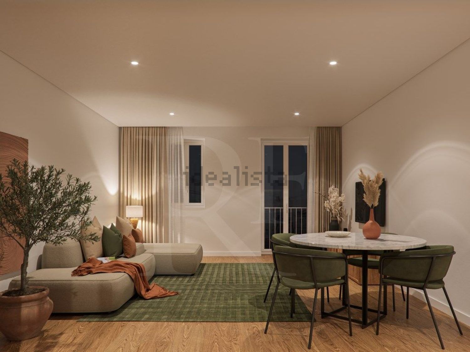 公寓 t2出售在Bairro dos Actores - Barão Sabrosa - 客厅