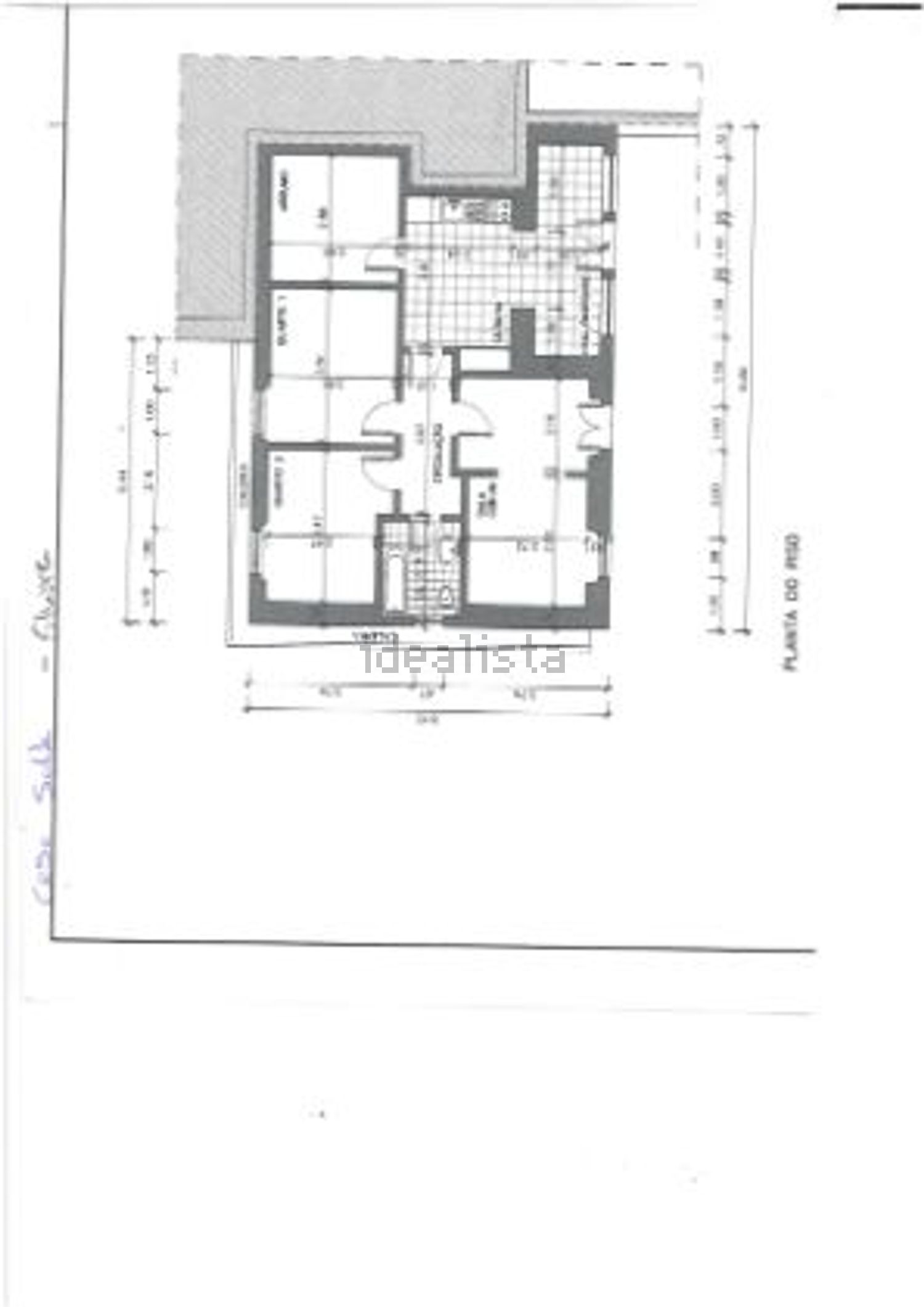 小楼房或独栋别墅出售在Rua Serpa Pinto s/n - 平面图