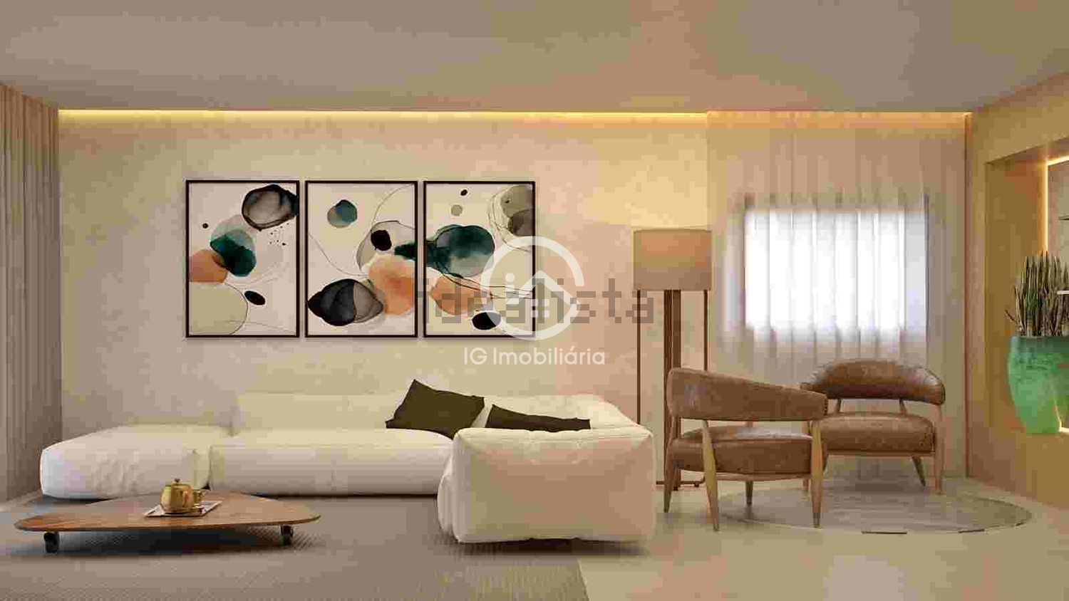 小楼房或独栋别墅出售在Centro - 客厅