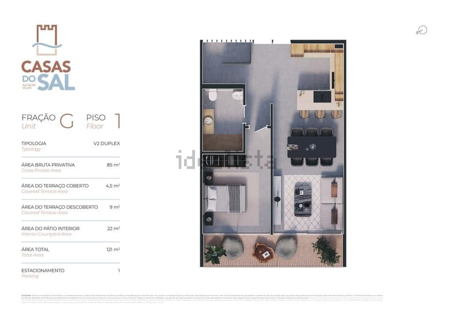 小楼房或别墅出售在Alcácer do Sal e Santa Susana - 平面图