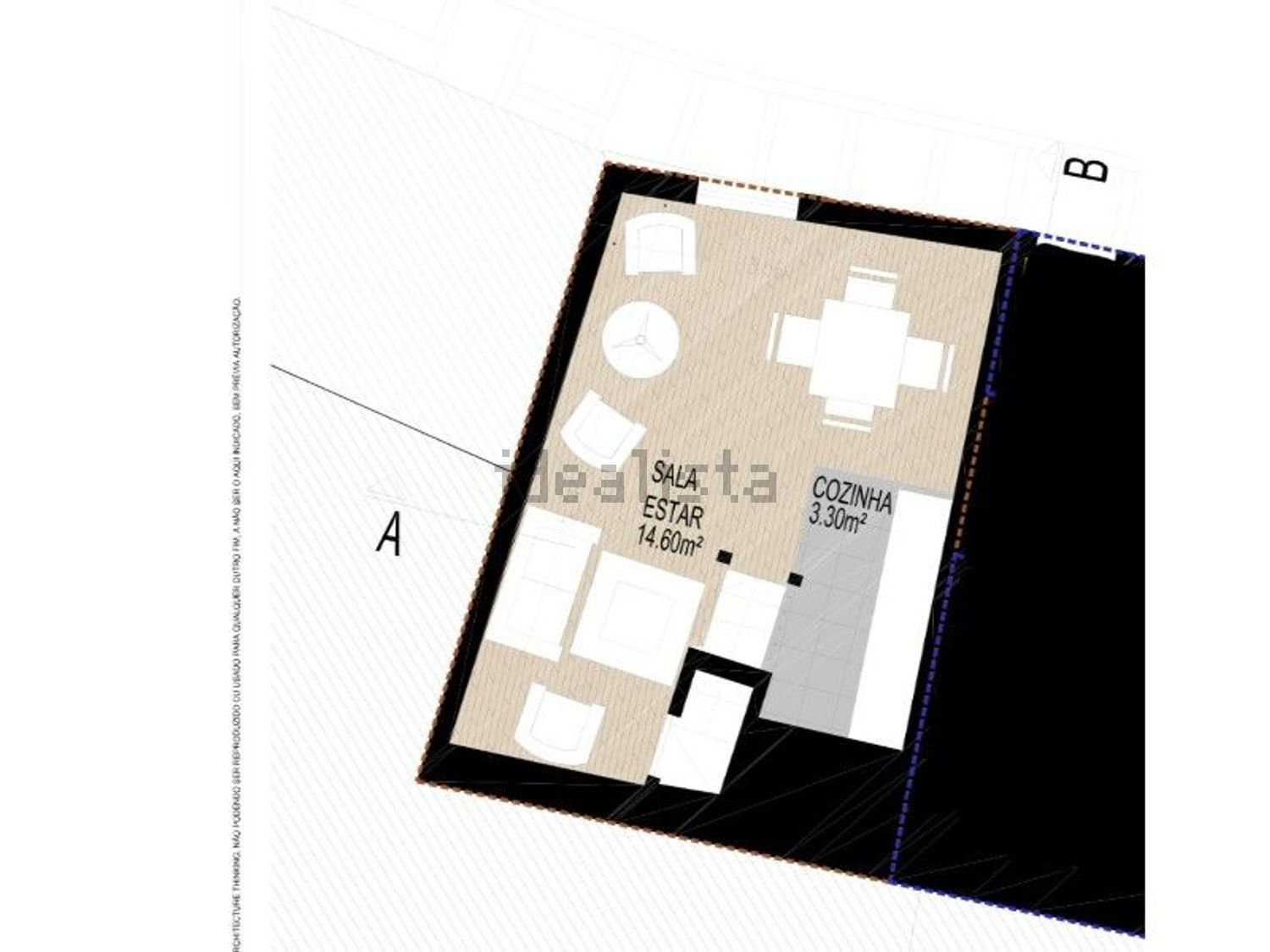 公寓 t2出售在Rua São Tomé - 平面图