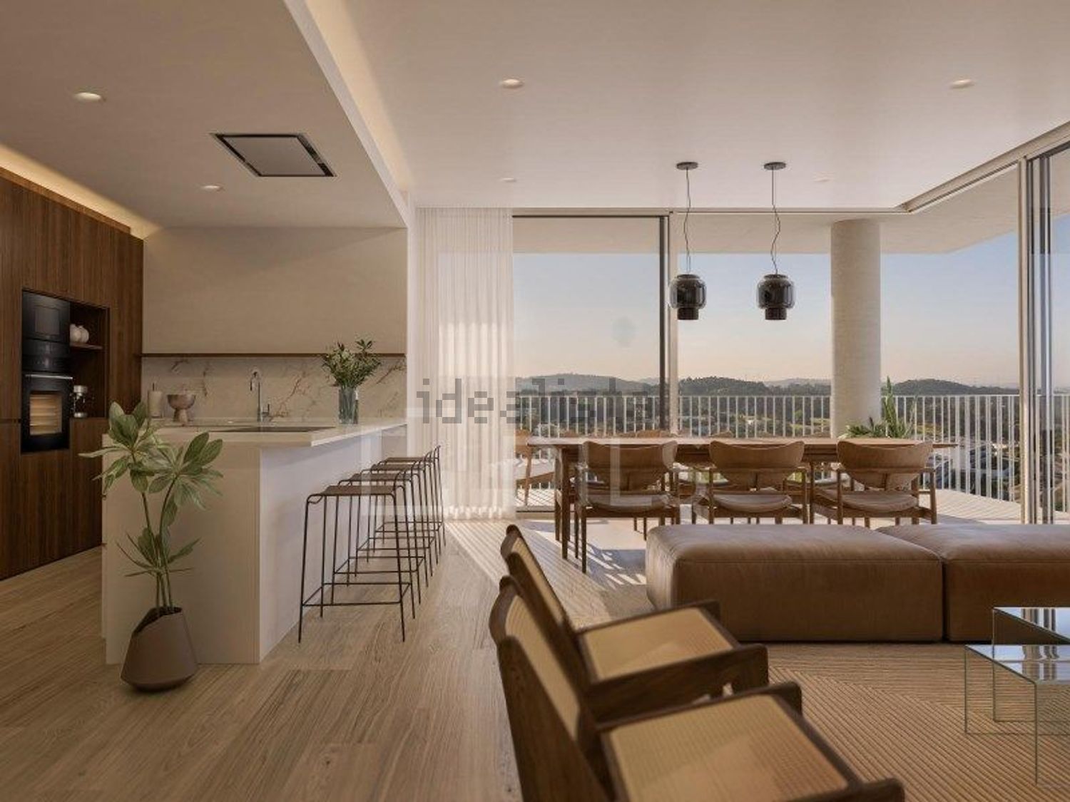 公寓 t1出售在Belas Clube Campo - 客厅