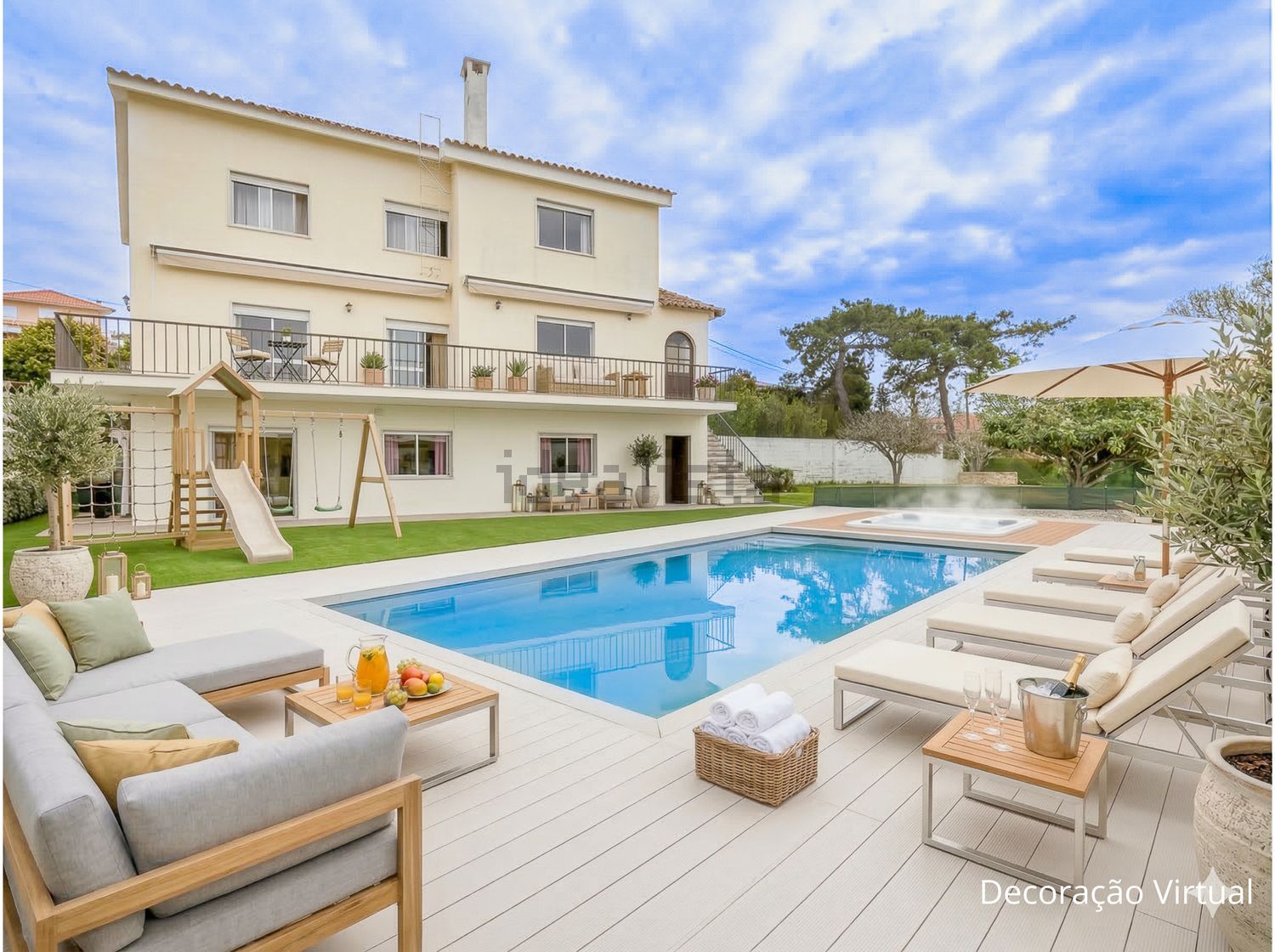 小楼房或独栋别墅出售lapa da serra - 游泳池