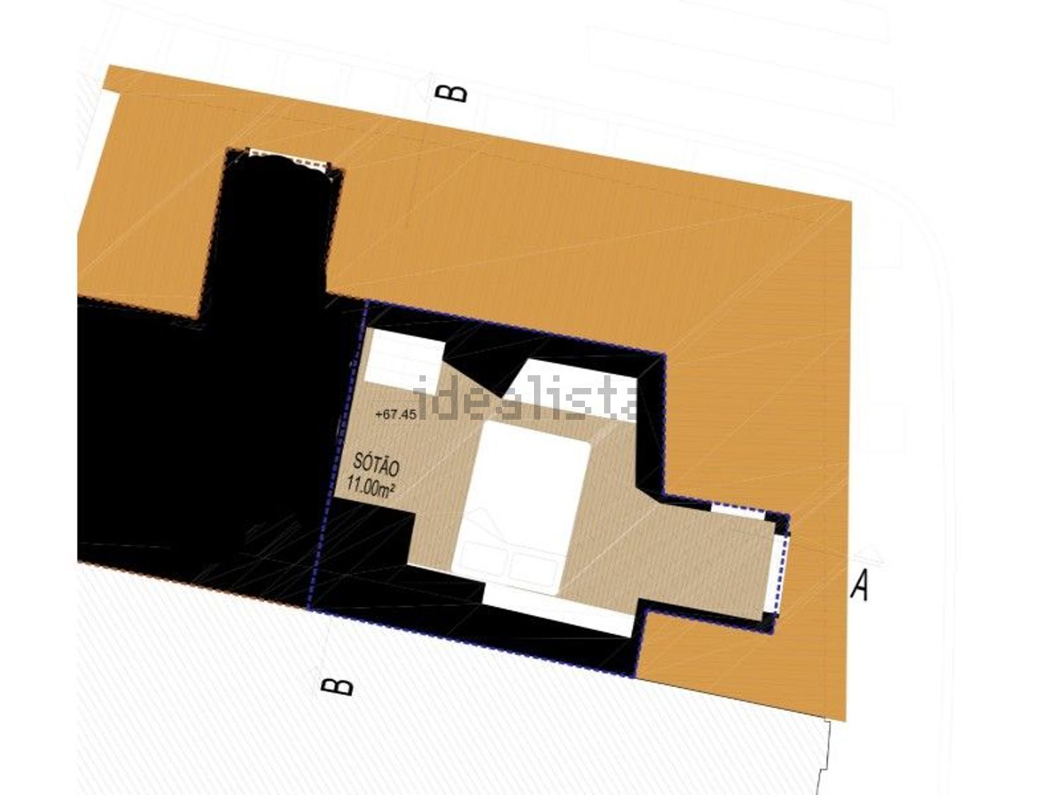 公寓 t2出售在Rua São Tomé - 平面图