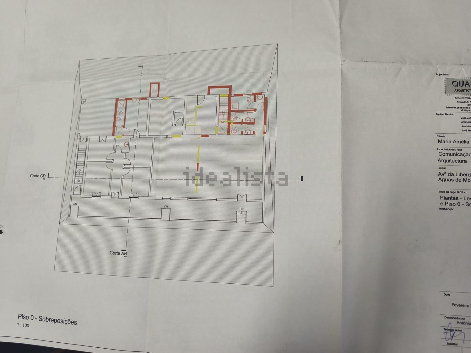 小楼房或别墅出售在Poceirão e Marateca - 平面图