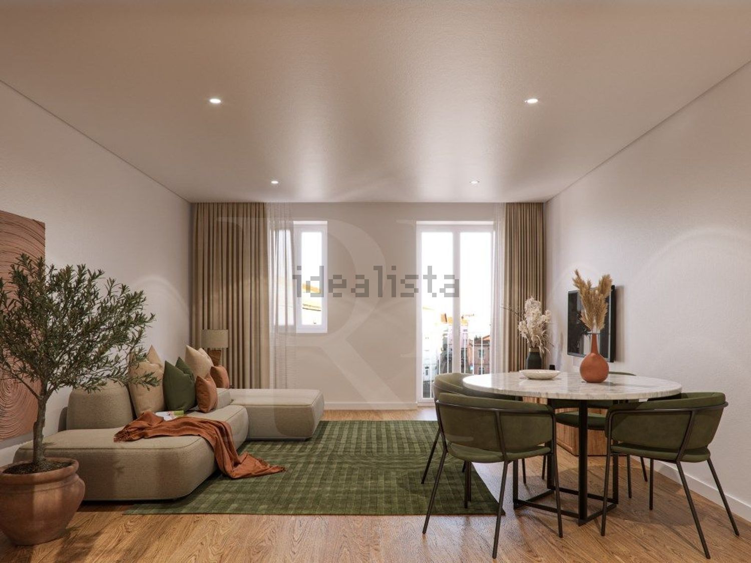 公寓 t2出售在Bairro dos Actores - Barão Sabrosa - 客厅