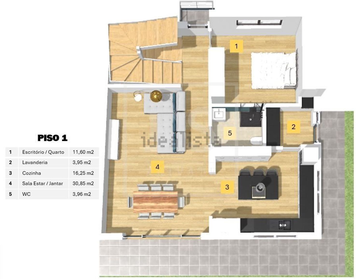 小楼房或独栋别墅出售在Santa Iria de Azoia - São João da Talha - Bobadela - 平面图