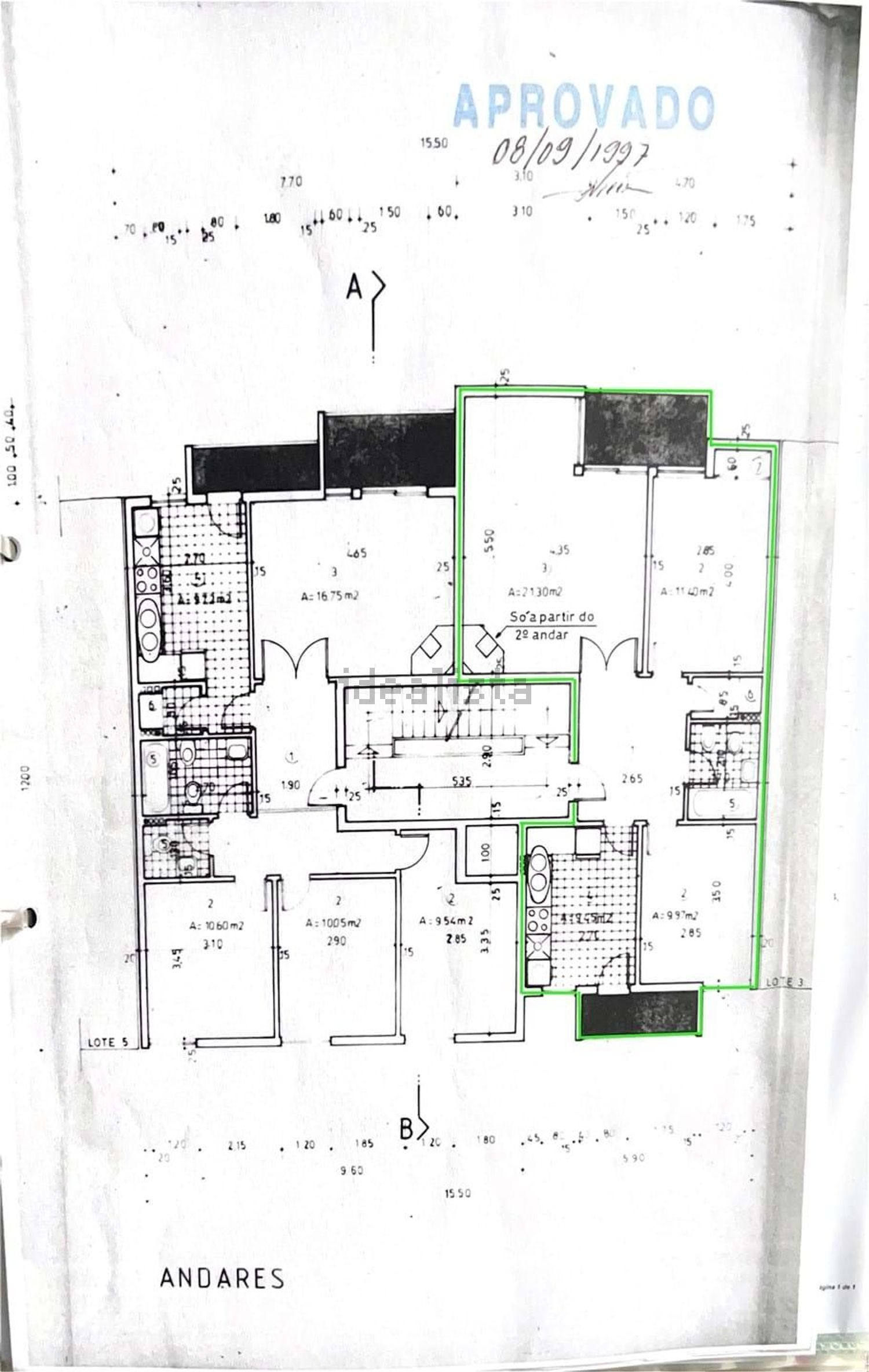 公寓 t2出售在Rua Afonso Domingues - 平面图