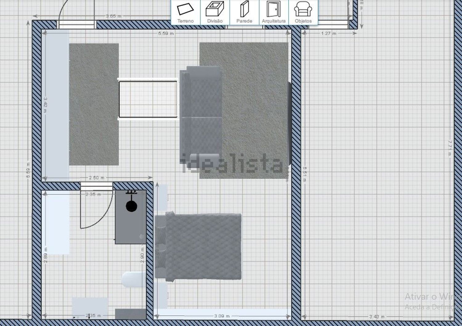 复式公寓出售在Rua Barbosa Du Bocage - 平面图