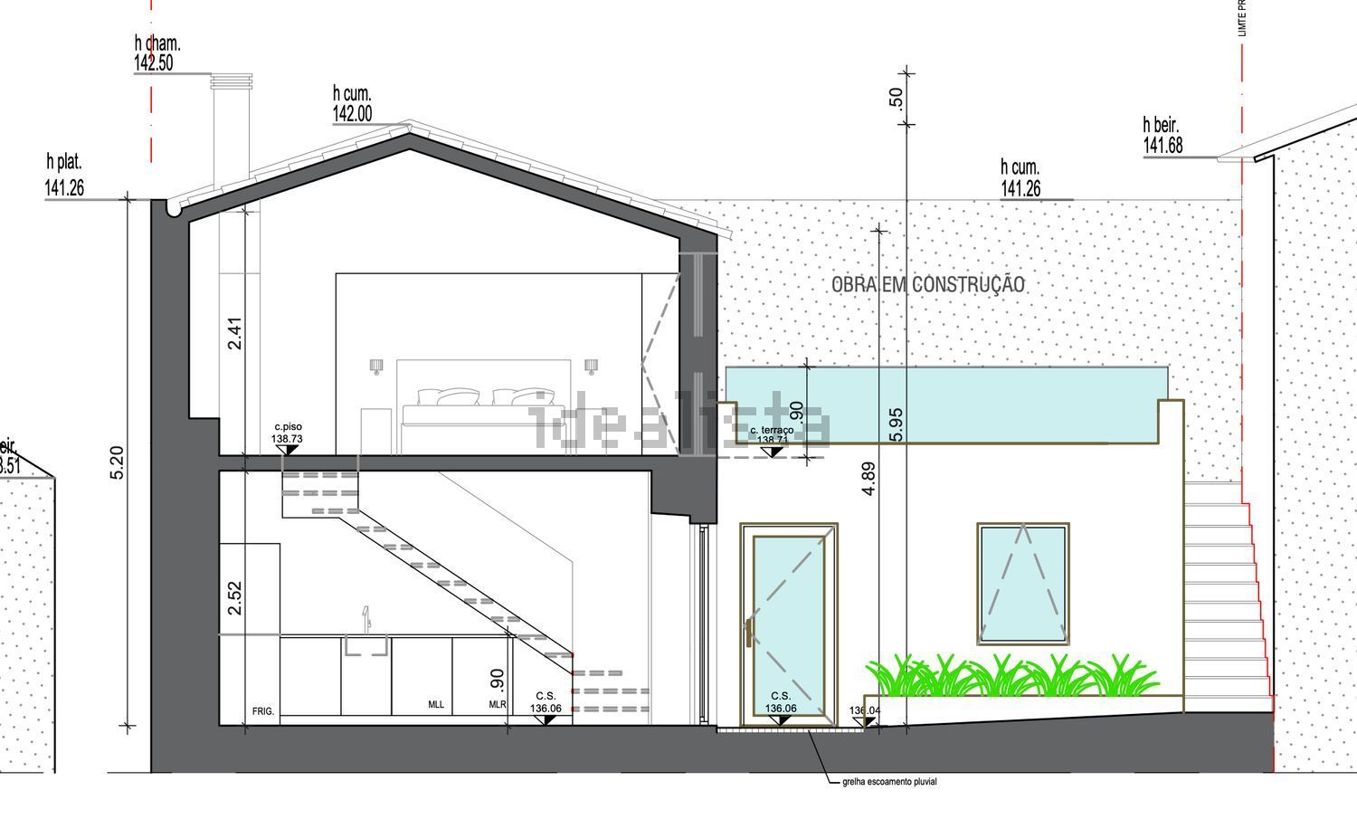 双拼别墅出售在Travessa dos Moleirinhos, 10 - 平面图