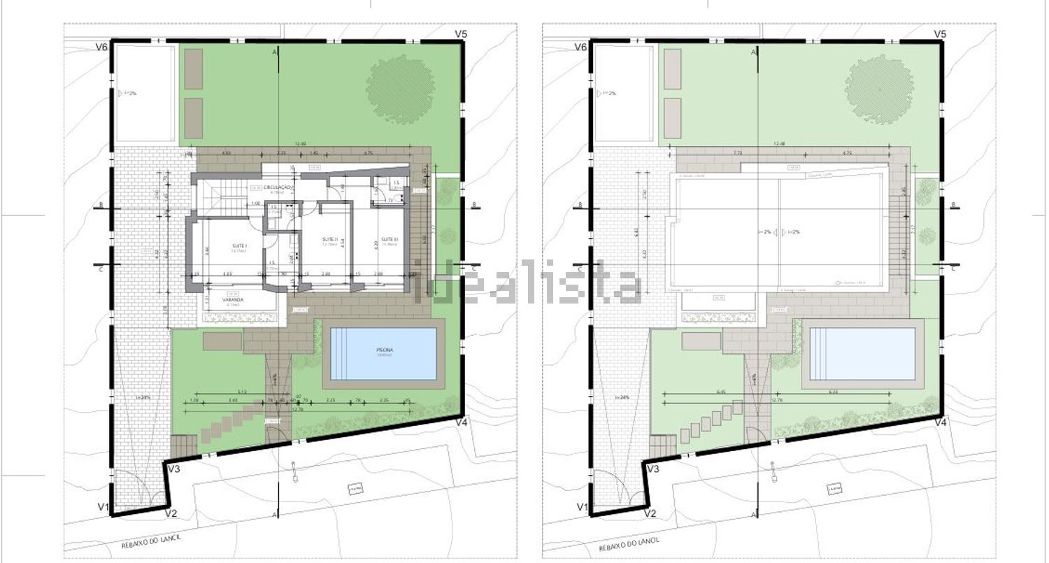小楼房或独栋别墅出售Pobral - 平面图