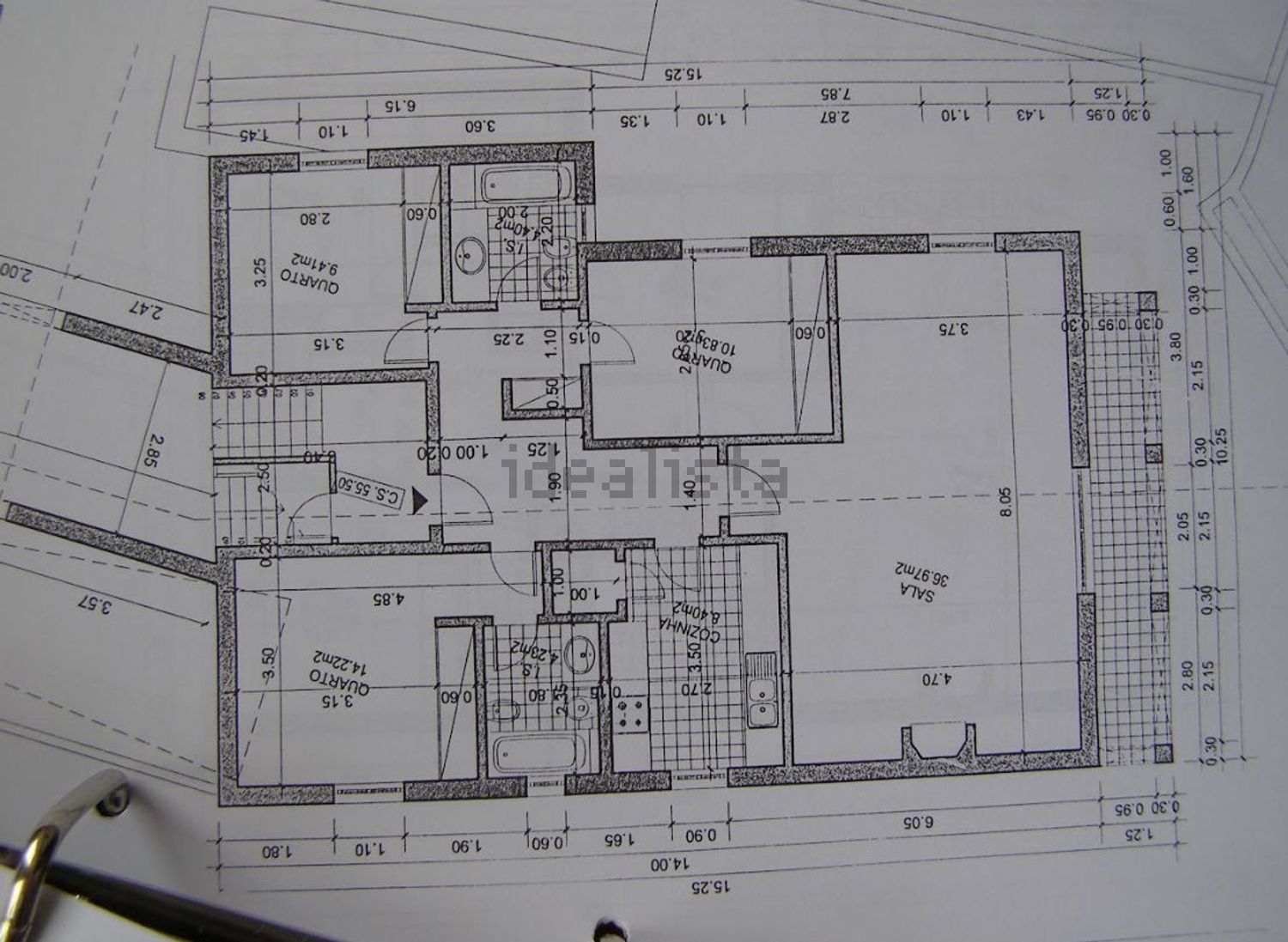 出租公寓 t3在Rua Avencas, 88 - 平面图