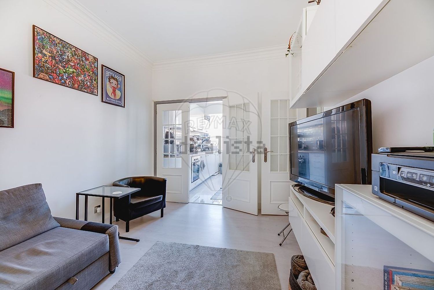 公寓 t2出售在Rua Cândido dos Reis - 客厅