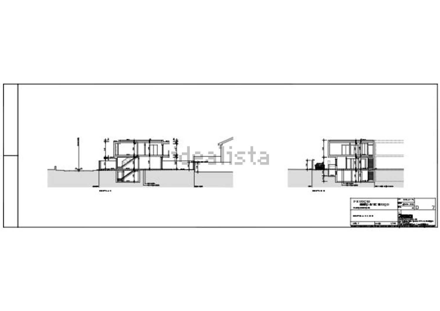双拼别墅出售在Rua das Flores - 平面图