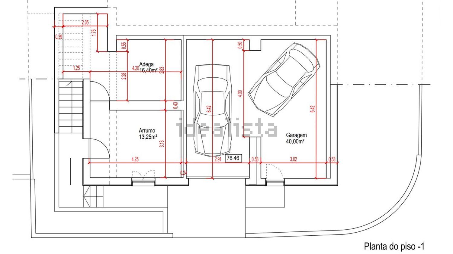 小楼房或独栋别墅出售在Rua do Massapêz, 43 - 平面图