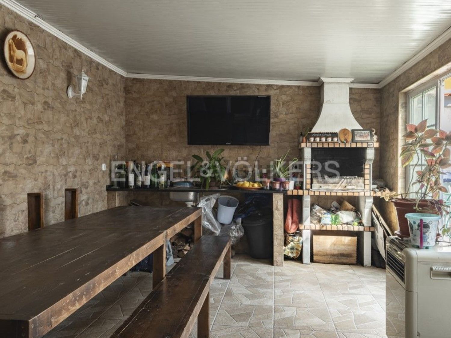 小楼房或独栋别墅出售在Moita - 客厅