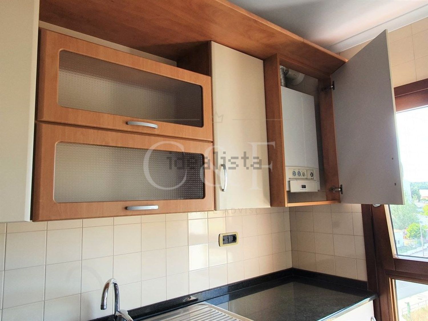 出租公寓 t1在Avenida Cidade de Bratislava - 厨房