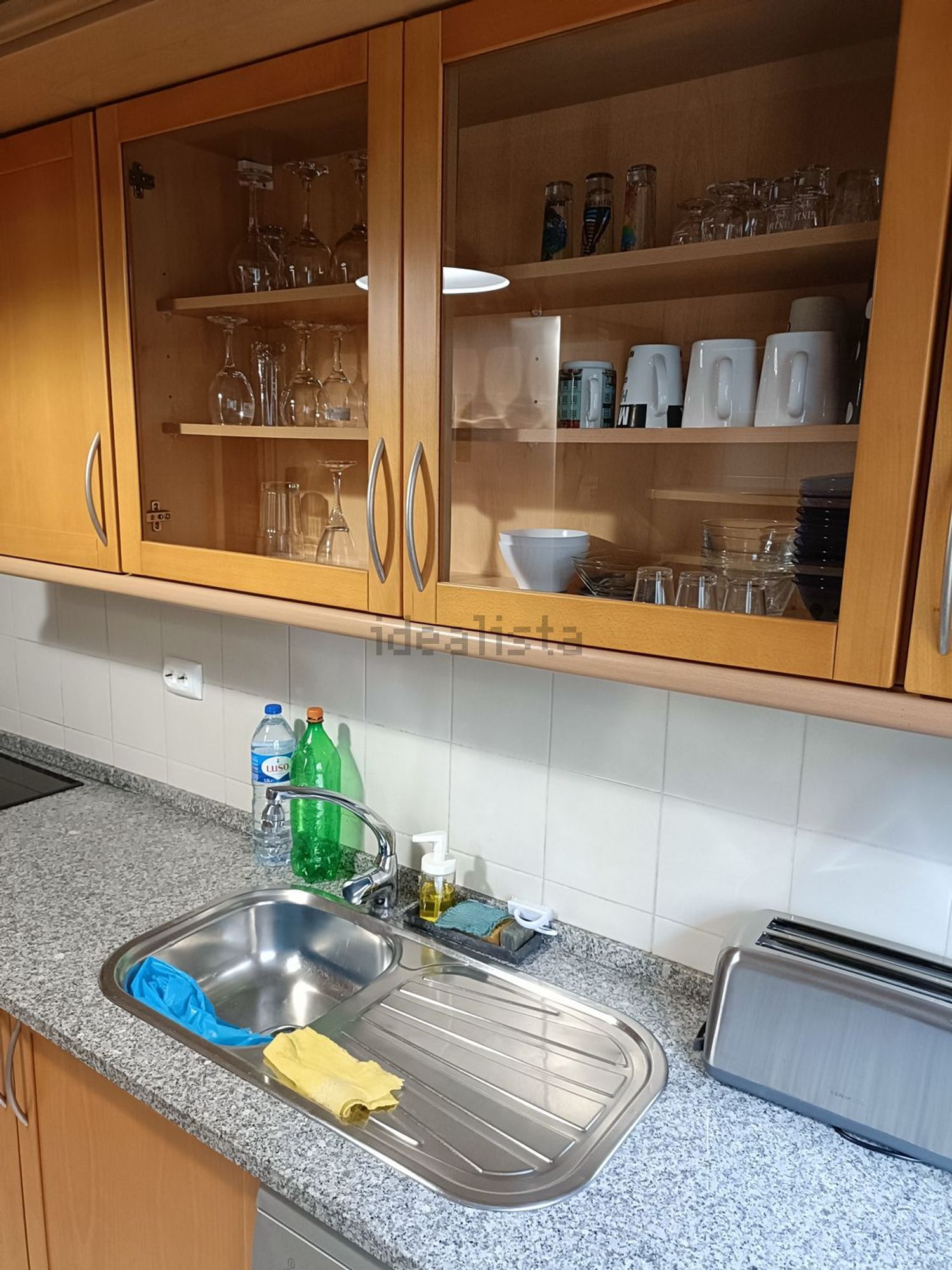 出租公寓 t1在Rua das Galés, 2 - 厨房