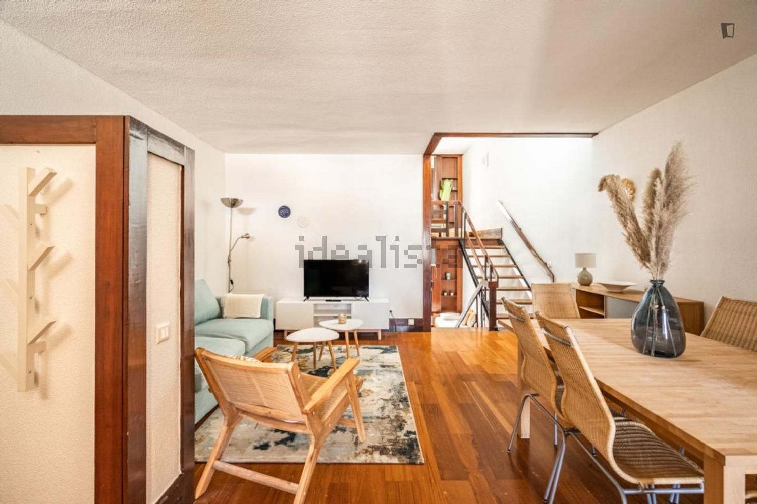 出租公寓 t2在Rua da Azinheira - 客厅