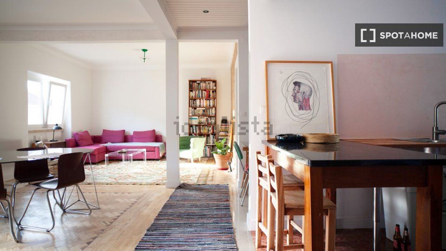 出租房间在Avenida Pedro Álvares Cabral - 客厅