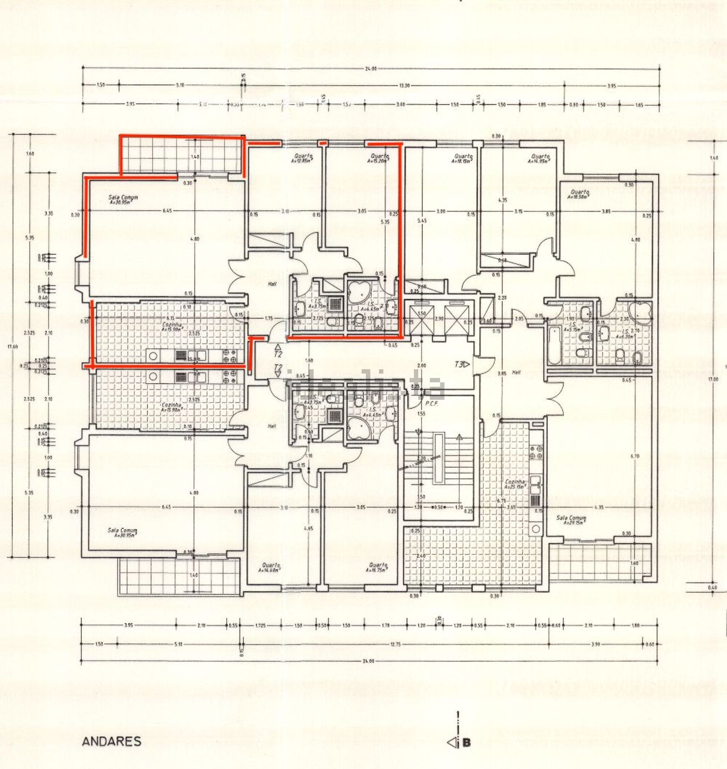 公寓 t2出售在Praceta Bernardo da Costa Macedo - 平面图