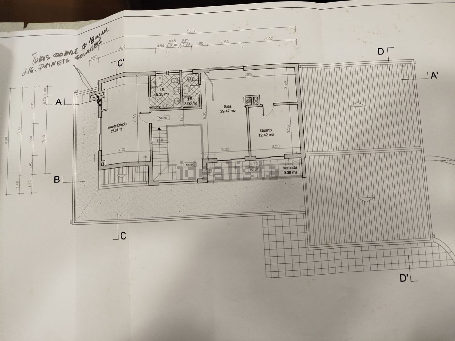 小楼房或独栋别墅出售在Travessa dos Sousas, 11 - 平面图
