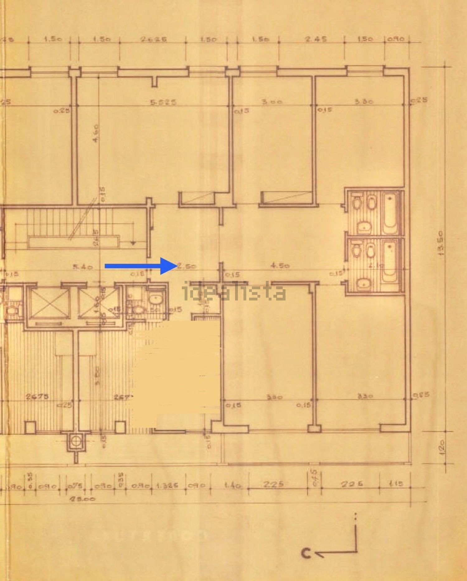 出租公寓 t4在Rua Fernão de Magalhães - 平面图