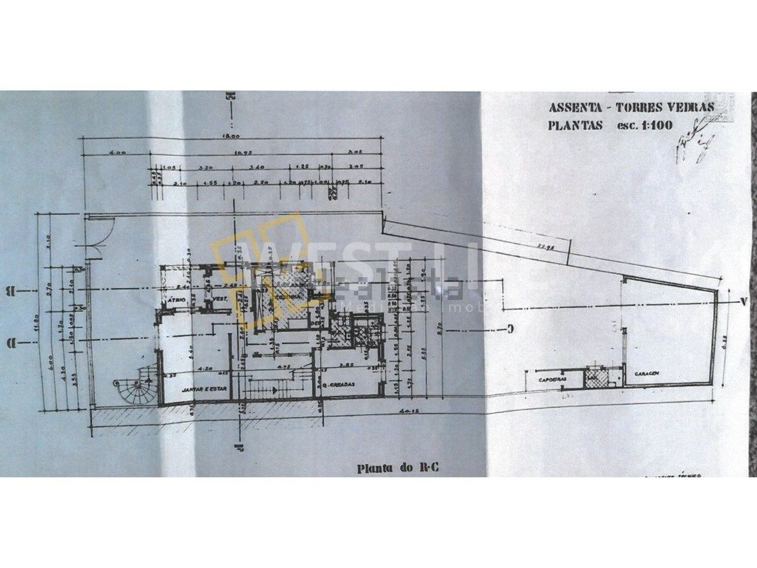小楼房或独栋别墅出售在São Pedro da Cadeira - 平面图