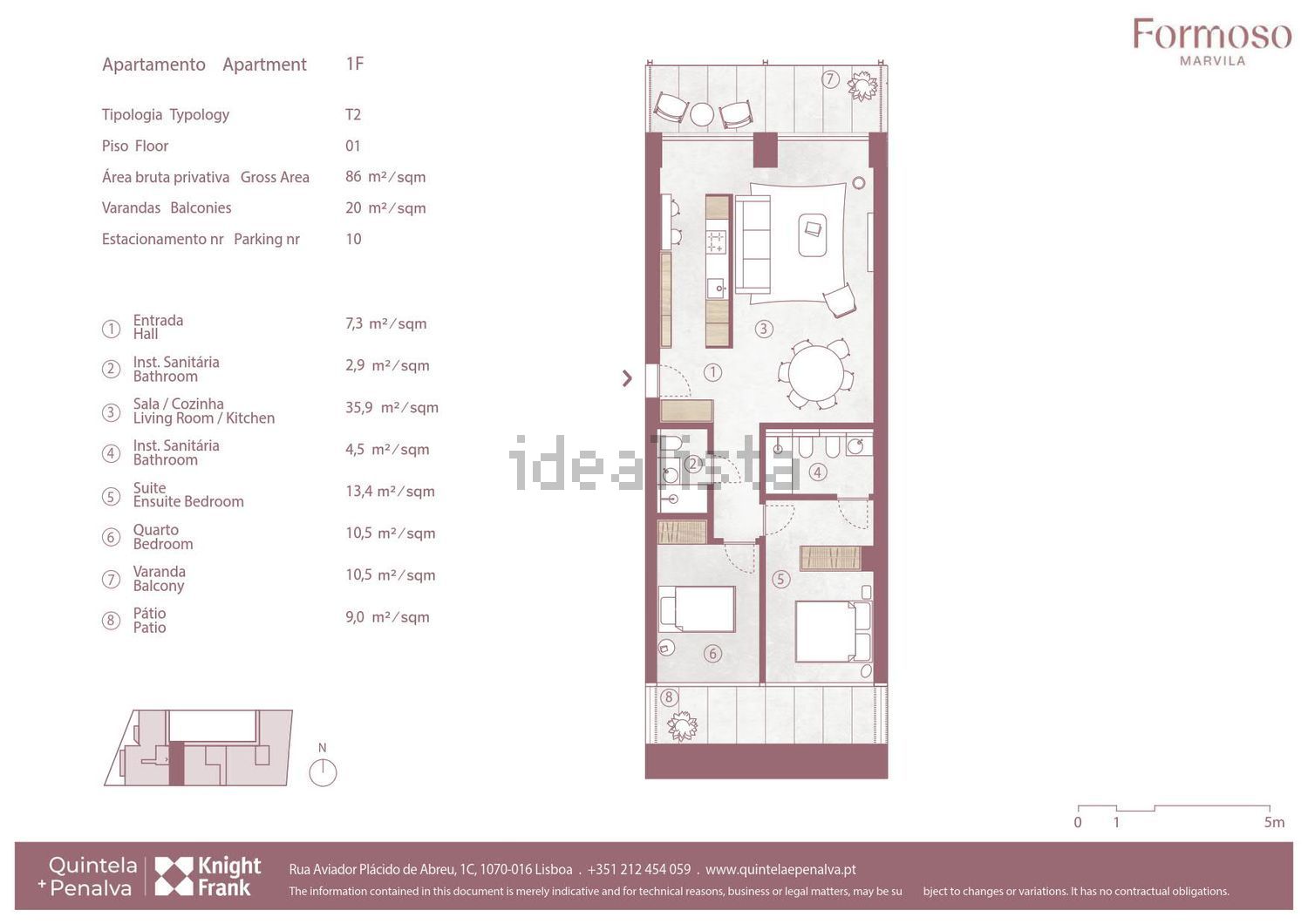 公寓 t2出售在Marvila - 平面图