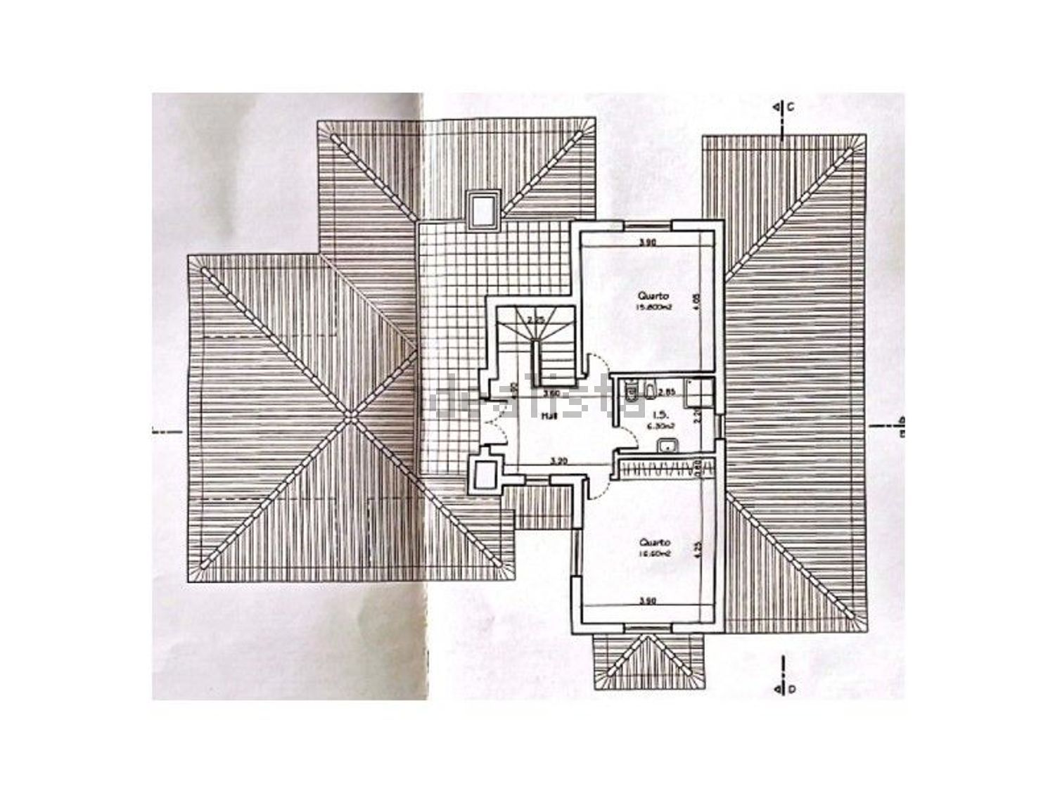 小楼房或独栋别墅出售在Encarnação - 平面图