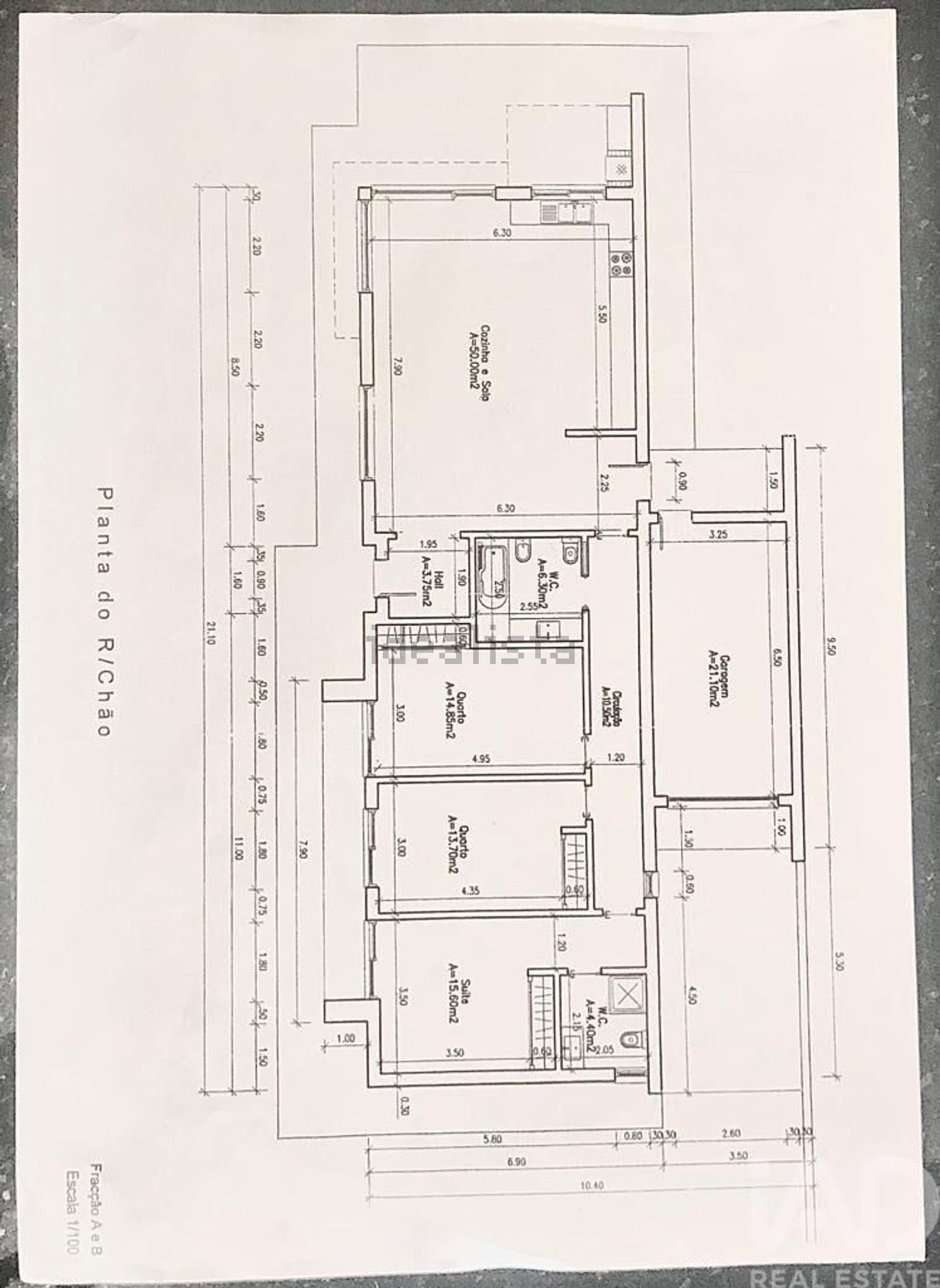 出租小楼房或独栋别墅在Casalinhos de Alfaiata - 平面图