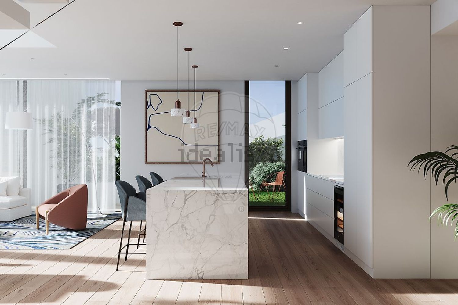 小楼房或独栋别墅出售在Avenida Dinamarca - 客厅