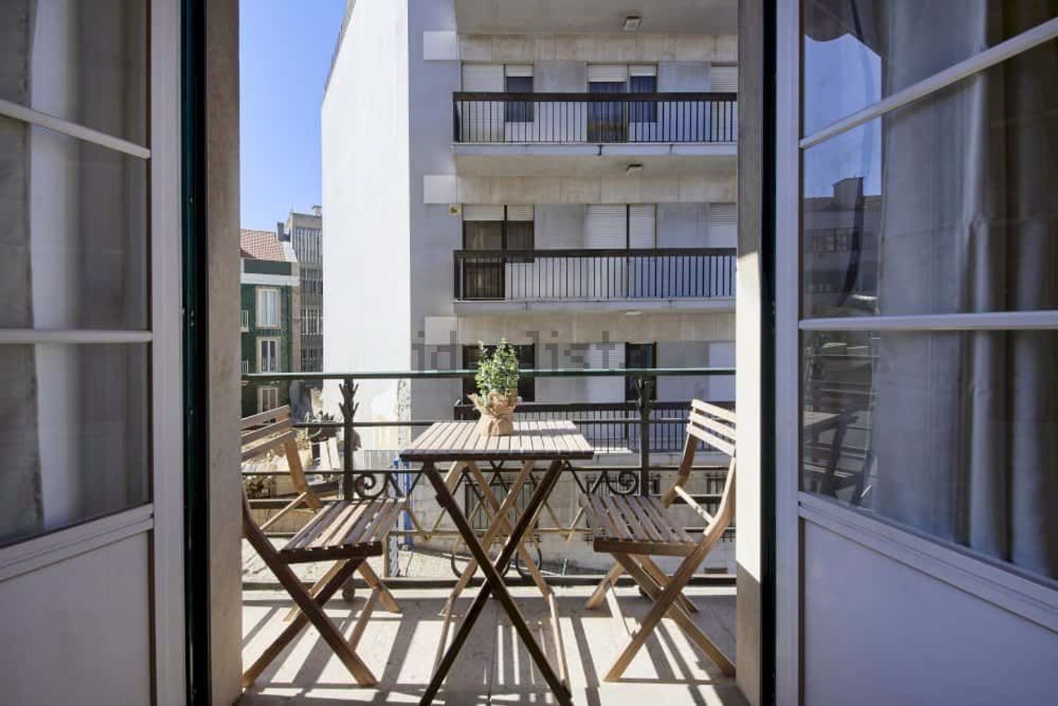 出租房间在Rua da Palmeira, 28 - 阳台