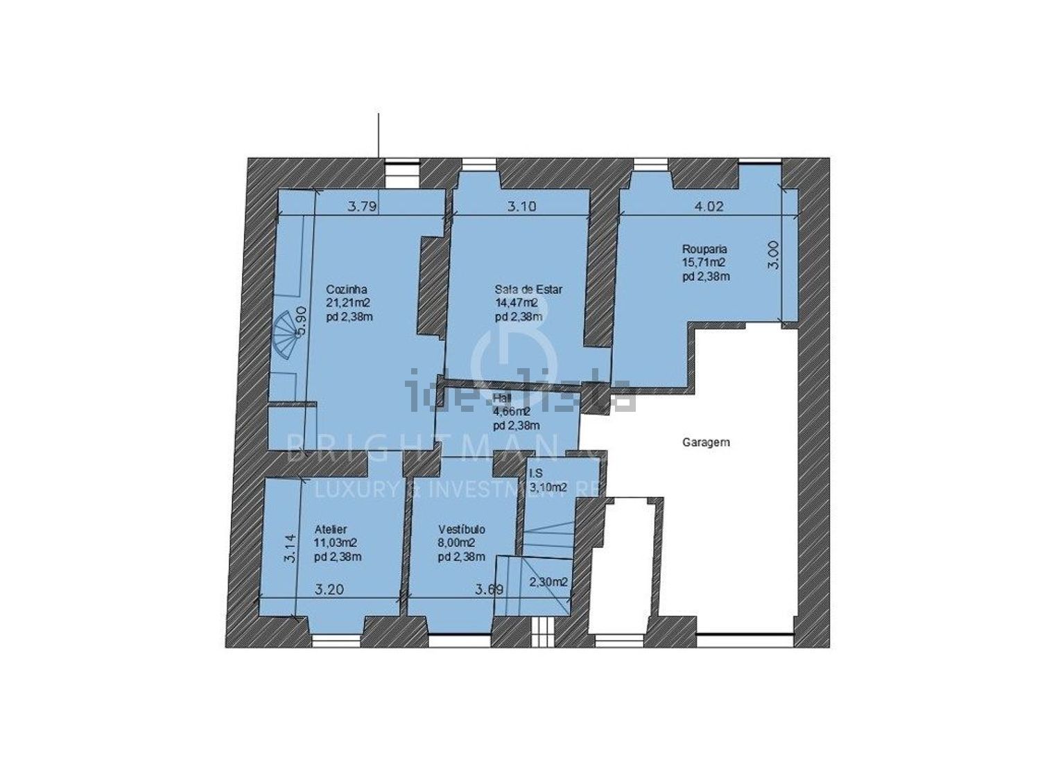 小楼房或独栋别墅出售在Carriche - Hospital das Forças Armadas - 平面图
