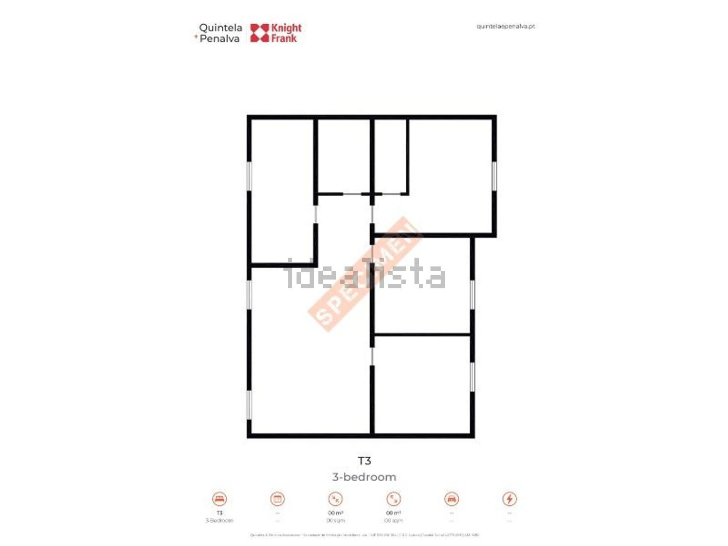 出租公寓 t3在Avenida da Liberdade, 19 - 平面图