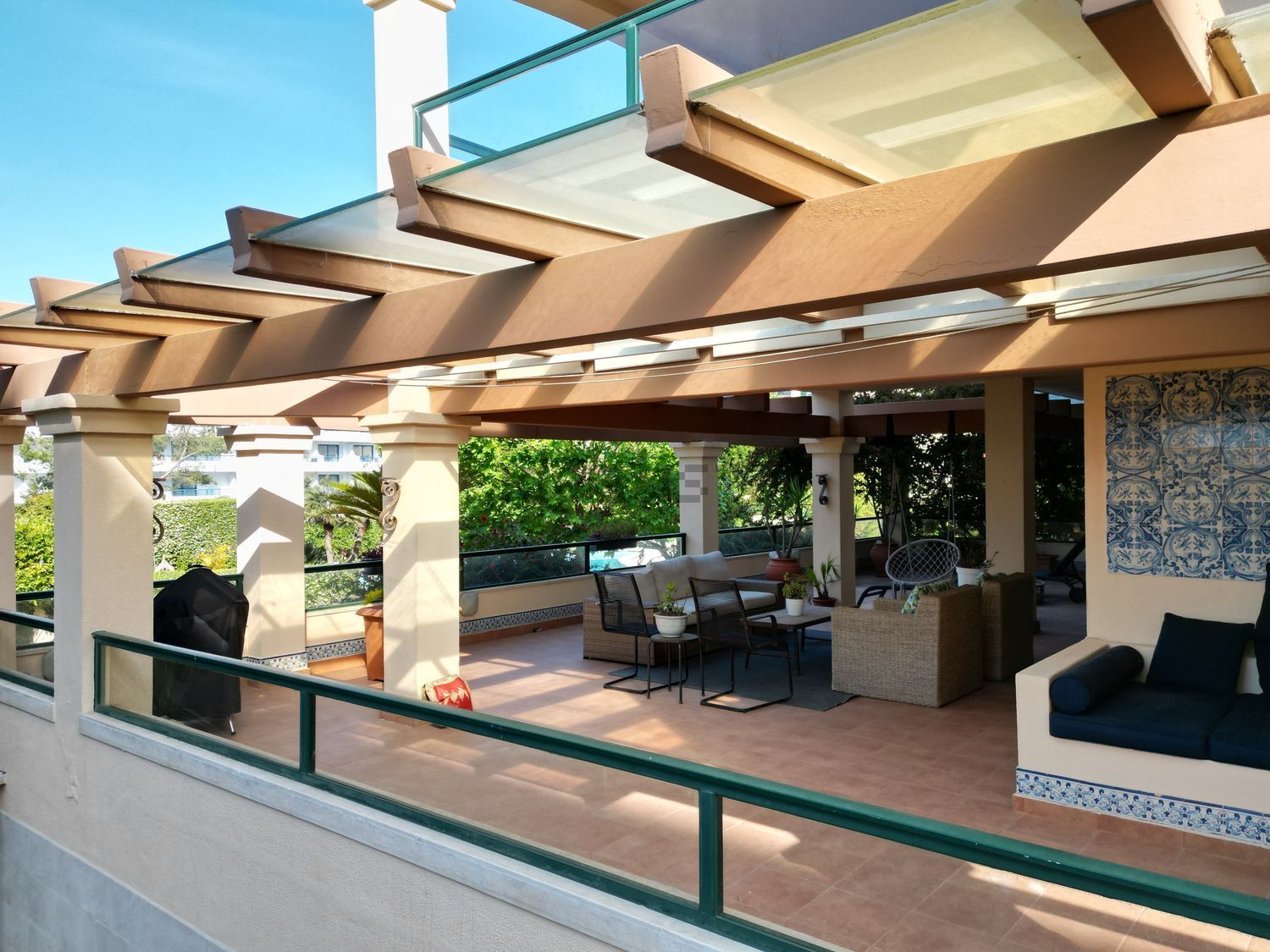 出租公寓 t4在Bairro do Rosário - 阳台