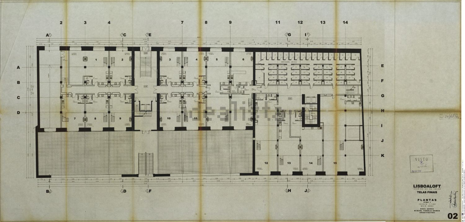 公寓 t1出售在Avenida 24 de Julho - 平面图