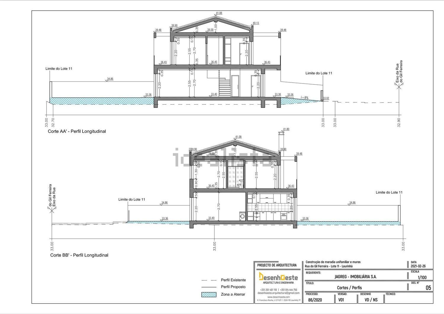 双拼别墅出售在Rua do Gil Ferreira 7 -, 12 - 平面图