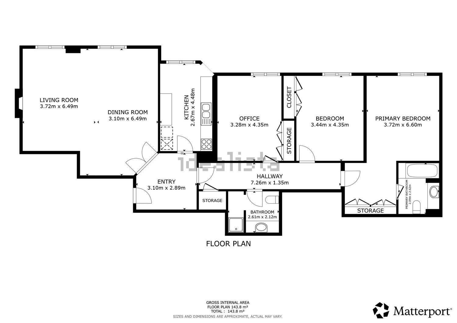 出租公寓 t3在Rua Professor Mark Athias, 6 - 平面图