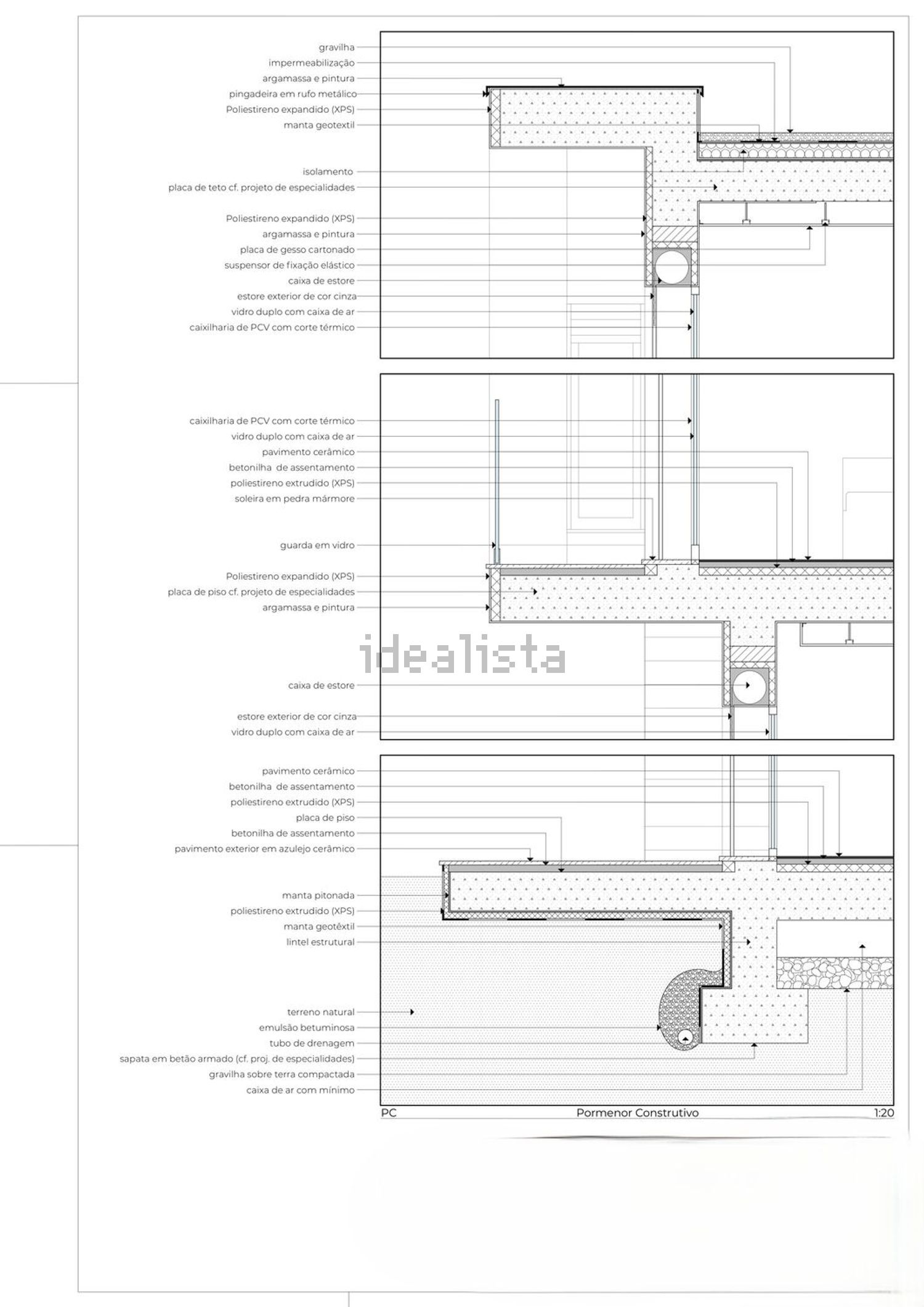 双拼别墅出售在Rua 11 de Março s/n - 平面图