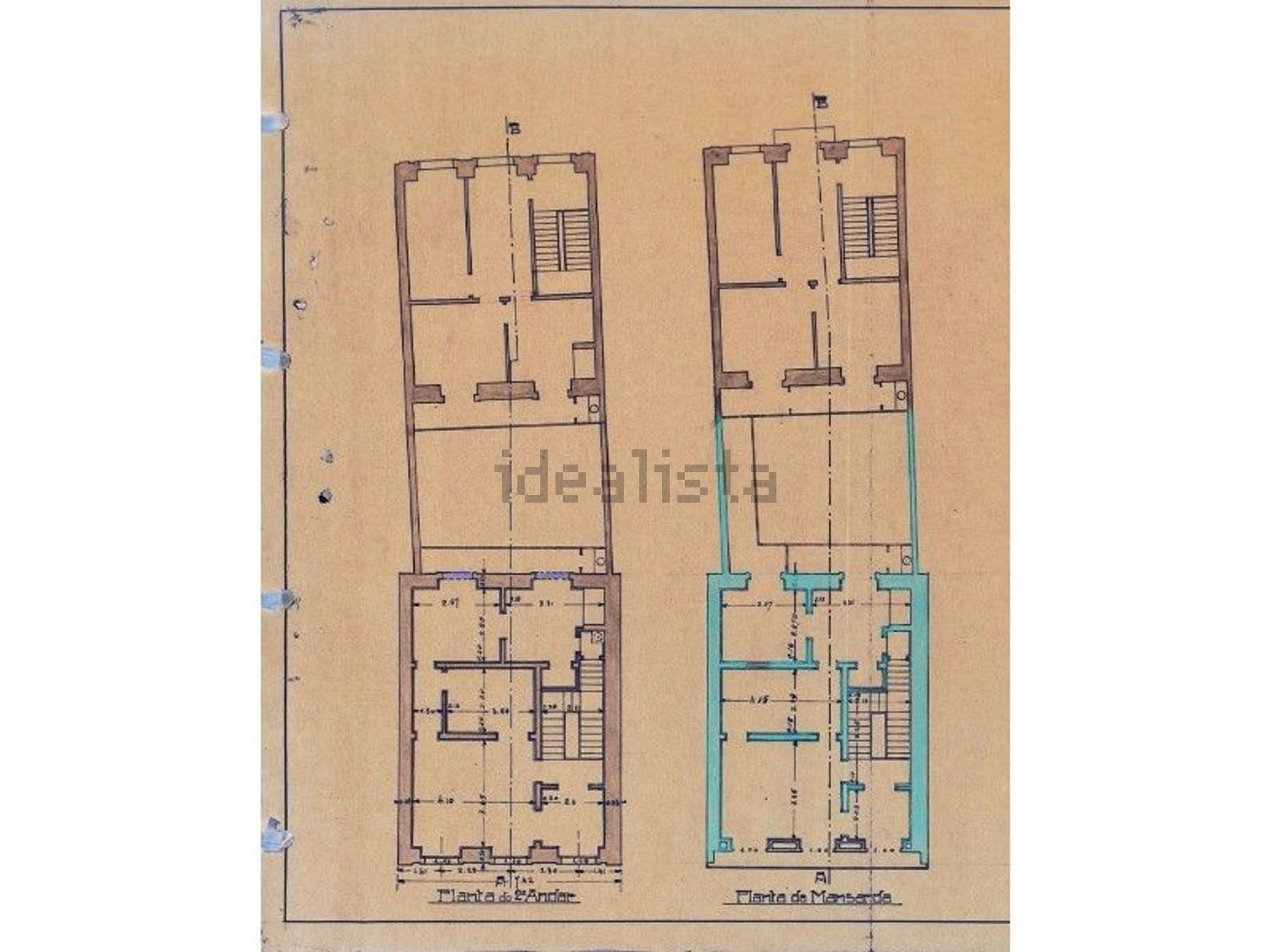 出租公寓 t2在Rua das Beatas - 平面图