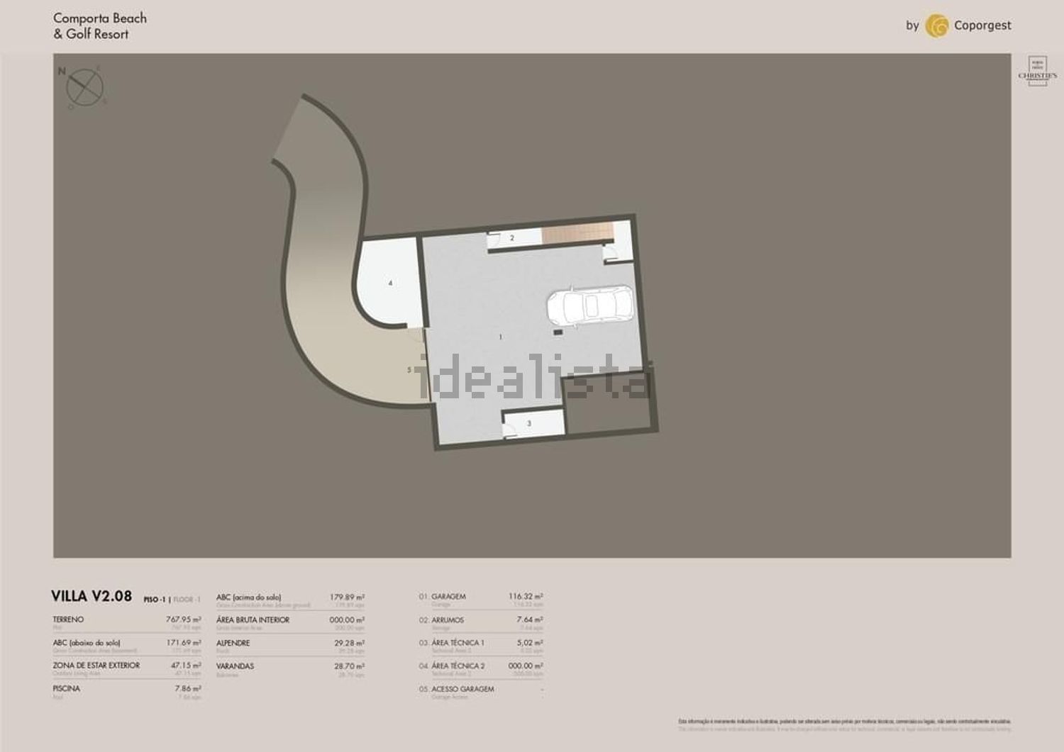 小楼房或别墅出售在Tróia - 平面图