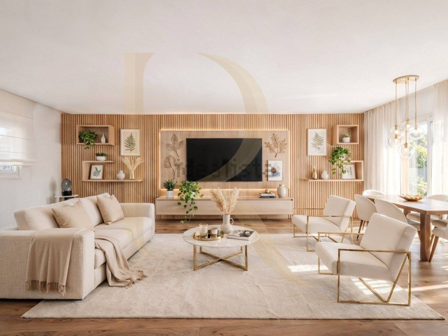 小楼房或独栋别墅出售在Fogueteiro - 客厅