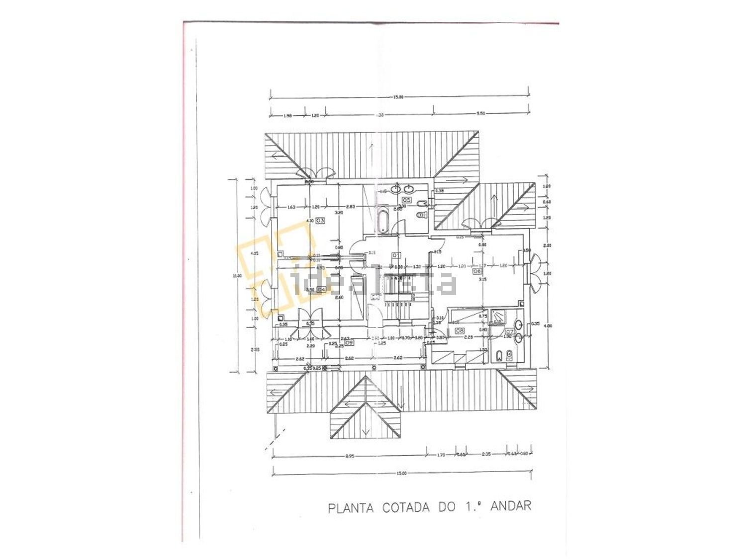 小楼房或独栋别墅出售在Turcifal - 平面图